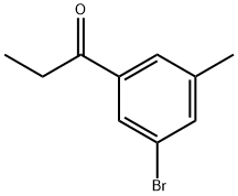 1-(3-bromo-5-methylphenyl)propan-1-one 结构式