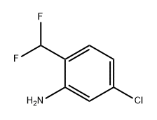 5-氯-2-(二氟甲基)苯胺 结构式