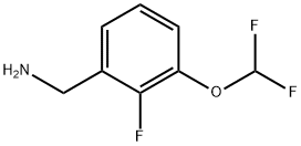 1-[3-(difluoromethoxy)-2-fluorophenyl]methanamine hydrochloride 结构式