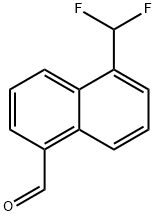 1-Naphthalenecarboxaldehyde, 5-(difluoromethyl)- 结构式