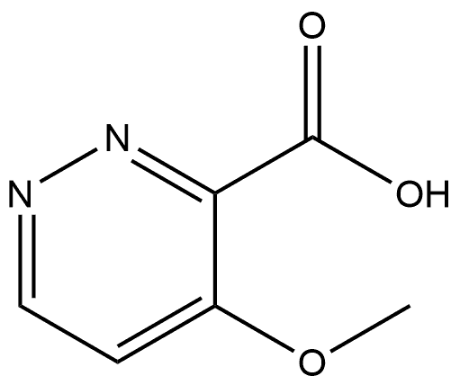 4-甲氧基哒嗪-3-羧酸 结构式