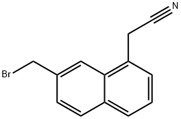 2-(Bromomethyl)naphthalene-8-acetonitrile 结构式
