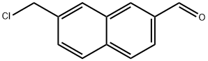 2-(Chloromethyl)naphthalene-7-carboxaldehyde 结构式