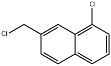 1-Chloro-7-(chloromethyl)naphthalene 结构式