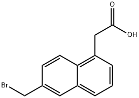 2-(Bromomethyl)naphthalene-5-acetic acid 结构式