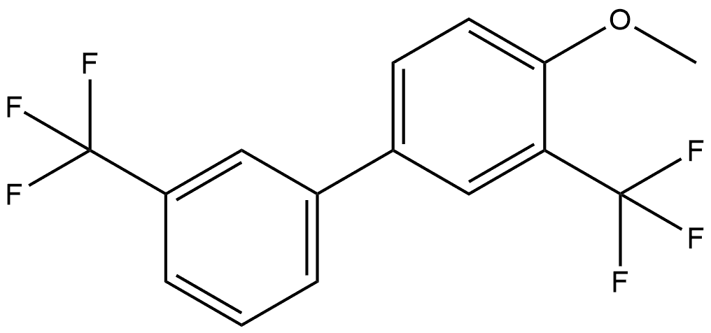 4-Methoxy-3,3'-bis(trifluoromethyl)-1,1'-biphenyl 结构式