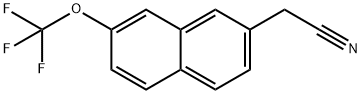 2-(Trifluoromethoxy)naphthalene-7-acetonitrile 结构式