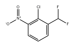 Benzene, 2-chloro-1-(difluoromethyl)-3-nitro- 结构式