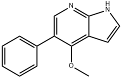 4-Methoxy-5-phenyl-1H-pyrrolo[2,3-b]pyridine 结构式