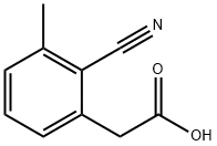 2-(2-氰基-3-甲基苯基)乙酸 结构式