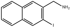 2-(Aminomethyl)-3-iodonaphthalene 结构式
