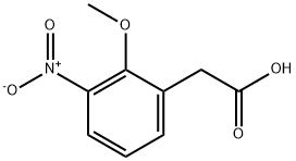 2-(2-甲氧基-3-硝基苯基)乙酸 结构式