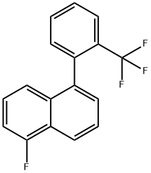 1-Fluoro-5-(2-(trifluoromethyl)phenyl)naphthalene 结构式