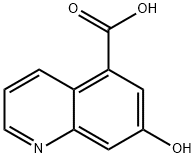 5-Quinolinecarboxylic acid, 7-hydroxy- 结构式