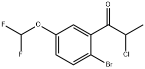 1-Propanone, 1-[2-bromo-5-(difluoromethoxy)phenyl]-2-chloro-