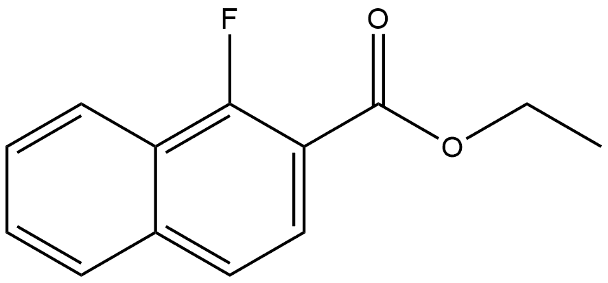 Ethyl 1-fluoro-2-naphthalenecarboxylate 结构式