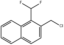 2-(Chloromethyl)-1-(difluoromethyl)naphthalene 结构式