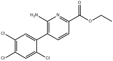 Ethyl 6-amino-5-(2,4,5-trichlorophenyl)picolinate 结构式