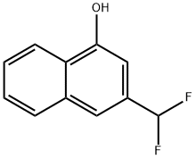 3-(二氟甲基)萘-1-醇 结构式