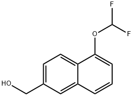 1-(Difluoromethoxy)naphthalene-6-methanol 结构式