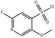 2-氟-5-甲氧基吡啶-4-磺酰氯 结构式