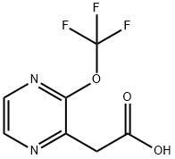 3-(Trifluoromethoxy)pyrazine-2-acetic acid 结构式