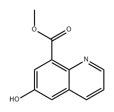 6-羟基喹啉-8-羧酸甲酯 结构式