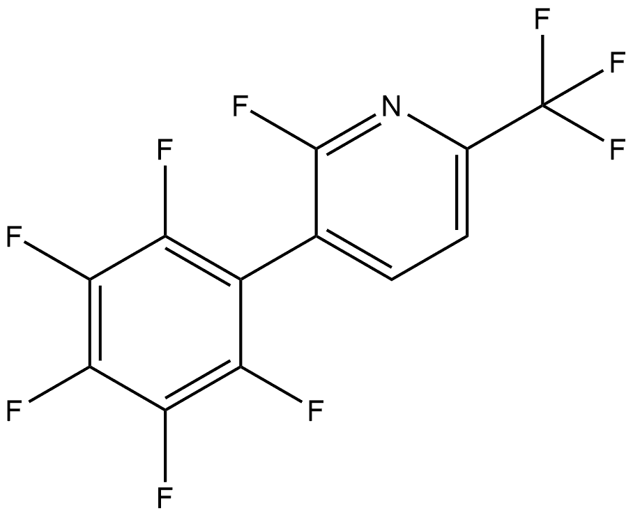 2-Fluoro-3-(2,3,4,5,6-pentafluorophenyl)-6-(trifluoromethyl)pyridine 结构式
