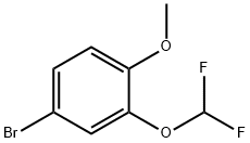 4-溴-2-(二氟甲氧基)-1-甲氧基苯 结构式