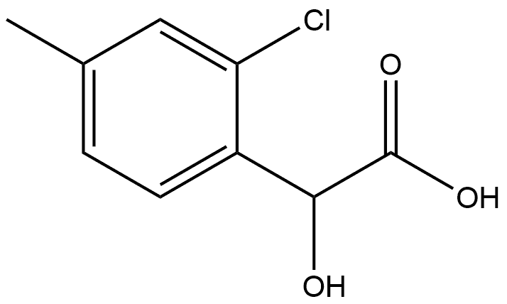 2-Chloro-α-hydroxy-4-methylbenzeneacetic acid 结构式