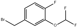 4-(溴甲基)-2-(二氟甲氧基)-1-氟苯 结构式