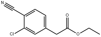 2-(3-氯-4-氰基苯基)乙酸乙酯 结构式