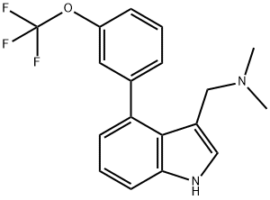 4-(3-(Trifluoromethoxy)phenyl)gramine 结构式