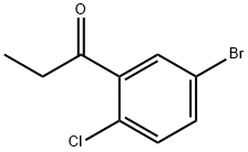 1-Propanone, 1-(5-bromo-2-chlorophenyl)- 结构式