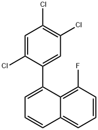 1-Fluoro-8-(2,4,5-trichlorophenyl)naphthalene 结构式