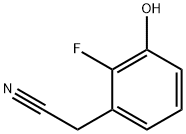 2-(2-氟-3-羟基苯基)乙腈 结构式