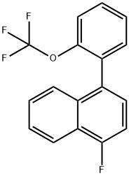 1-Fluoro-4-(2-(trifluoromethoxy)phenyl)naphthalene 结构式