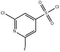 2-氯-6-氟-4-吡啶磺酰氯 结构式