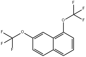 1,7-Bis(trifluoromethoxy)naphthalene 结构式