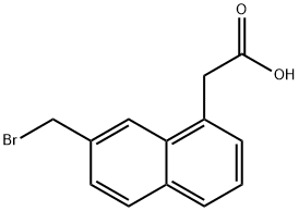 2-(Bromomethyl)naphthalene-8-acetic acid 结构式