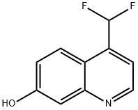 4-(Difluoromethyl)quinolin-7-ol 结构式