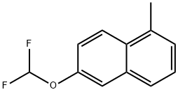 2-(Difluoromethoxy)-5-methylnaphthalene 结构式