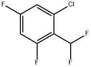 1-氯-2-(二氟甲基)-3,5-二氟苯 结构式