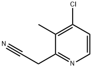4-Chloro-3-methylpyridine-2-acetonitrile 结构式