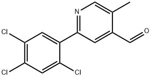 5-Methyl-2-(2,4,5-trichlorophenyl)isonicotinaldehyde 结构式