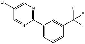 5-Chloro-2-(3-(trifluoromethyl)phenyl)pyrimidine 结构式