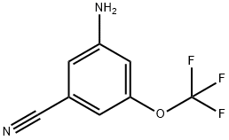 3-氨基-5-(三氟甲氧基)苯甲腈 结构式