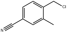 4-(氯甲基)-3-甲基苄腈 结构式