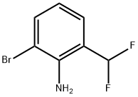 2-溴-6-(二氟甲基)苯胺 结构式