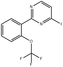 4-Iodo-2-(2-(trifluoromethoxy)phenyl)pyrimidine 结构式